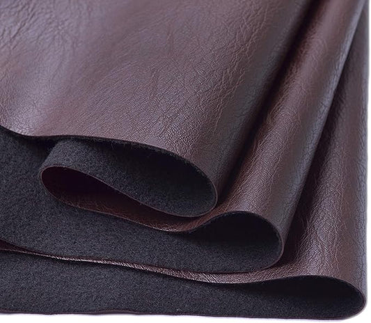 Wento Thick 3 Yard Faux Leather Fabric Soft Skin Grain PU Leather by Wento