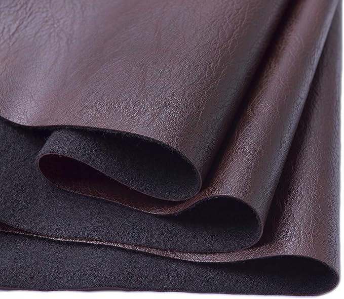 Wento Thick Faux Leather Fabric Soft Skin Grain PU Leather by Wento