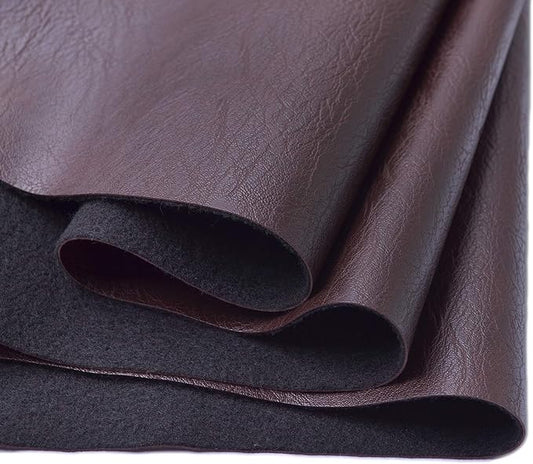 Wento Thick Half Yard Faux Leather Fabric Soft Skin Grain PU Leather by Wento