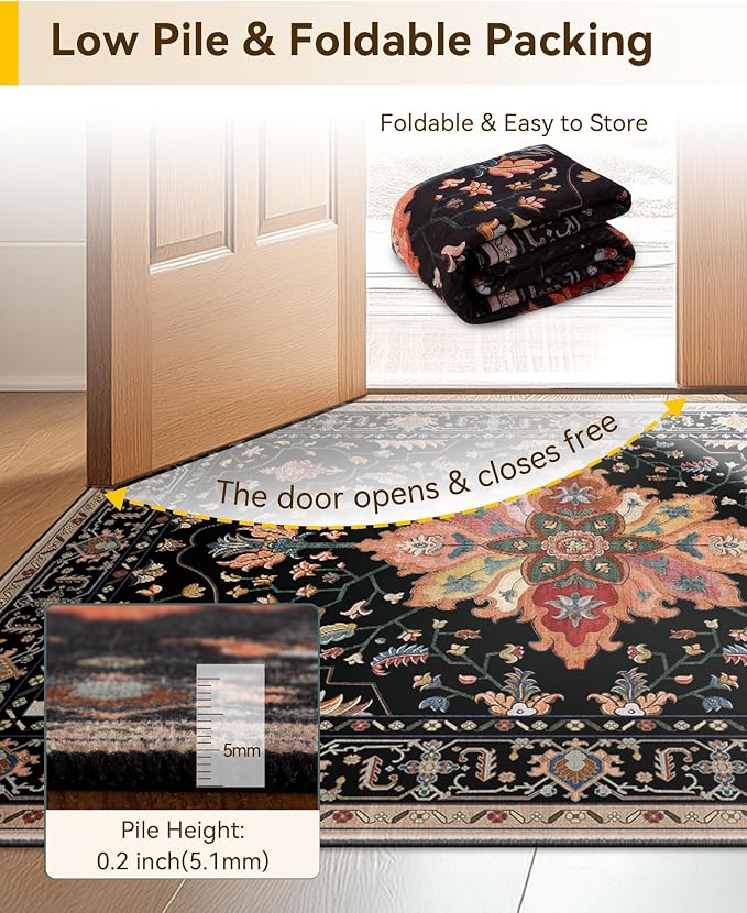 RELEANY Area Rugs 2'x3' Kitchen Rugs Entry Rug Small Rugs - Image 7