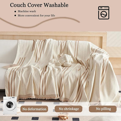 DREAMINGO Couch Cover Washable Chenille Sofa Protector - Image 5