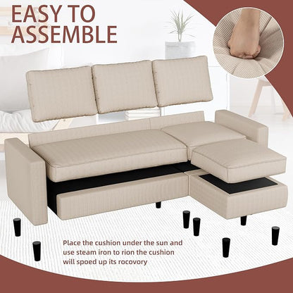 Nuturelly Convertible Sectional Sofa Couch - Image 6