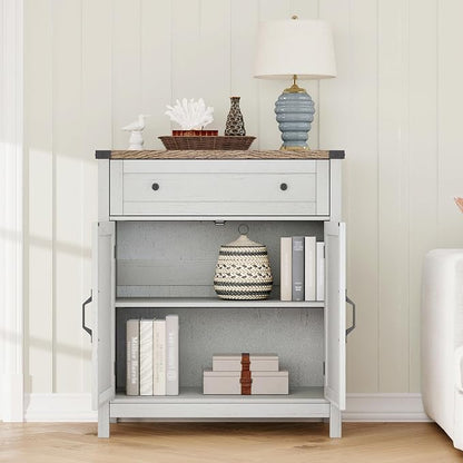 ChooChoo Kitchen Storage Cabinet, Coffee Bar Cabinet, Farmhouse Buffet Sideboard - Image 5