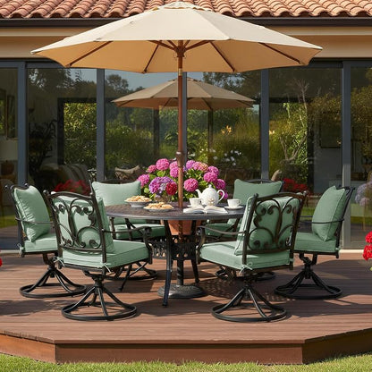Summsun Outdoor Cushions for Patio Furniture, Faux Linen Water Resistant - Image 9