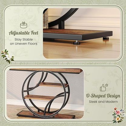 Huuger 47.2 Inch Entryway Table, Industrial Console Sofa Table - Image 7