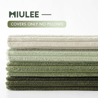 MIULEE Decorative Throw Pillow Covers Set of 4 Summer Light Green Gradient - Image 3