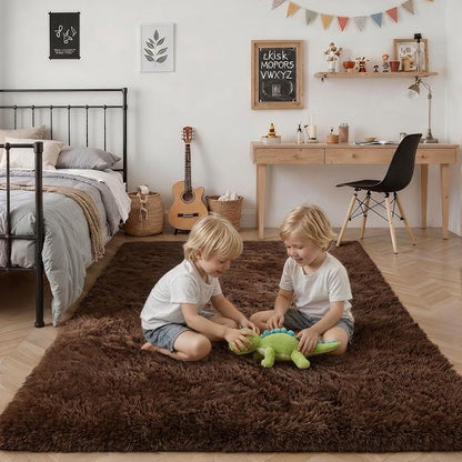 Fluffy Area Rugs 9x12 Living Room Bedroom: Ultra Soft Shag Rug Upgrade Non-Slip - Image 7