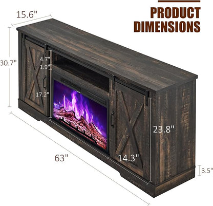 AMERLIFE Fireplace TV Stand - Image 4