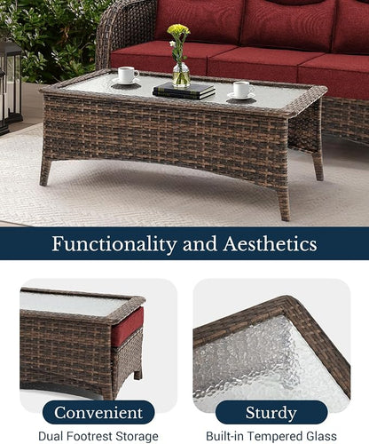 HILLGA Luxury High Back Patio Furniture Set - Image 6