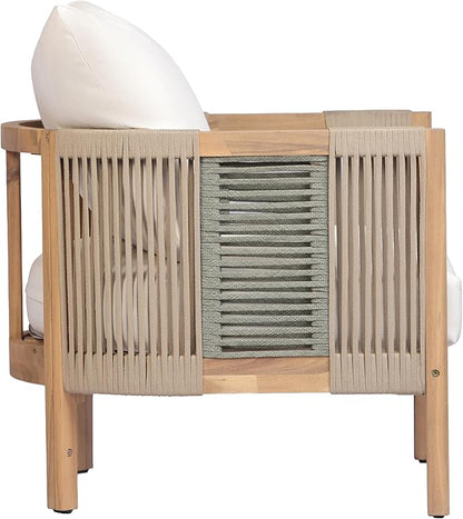 Christopher Knight Home 4-Piece Acacia Wood Patio Furniture Set - Image 14