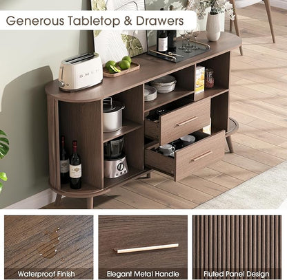 JOINICE 63" Fluted Storage Cabinet - Image 3