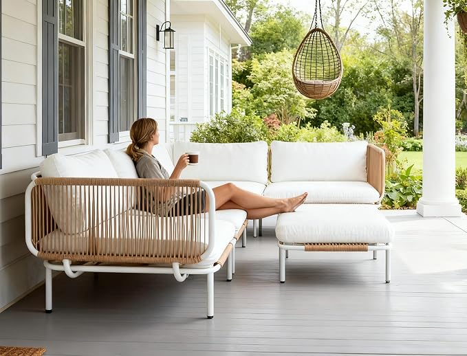 Crestlive Products Outdoor Patio Furniture Set, 4 Seater Modular Oversized - Image 2