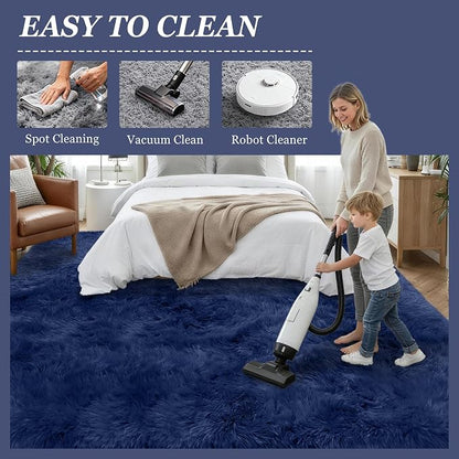Fluffy 4x6 Area Rugs for Living Room Bedroom: Ultra Soft Shag Rug Non-Slip - Image 8