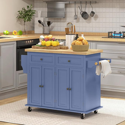 HOMCOM Kitchen Island Cart - Image 2
