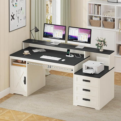 TVU Farmhouse Computer Desk - Image 8