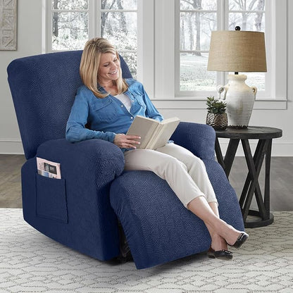 Timeles Recliner Covers Recliner Chair Covers Reclining Couch Covers Sofa - Image 8