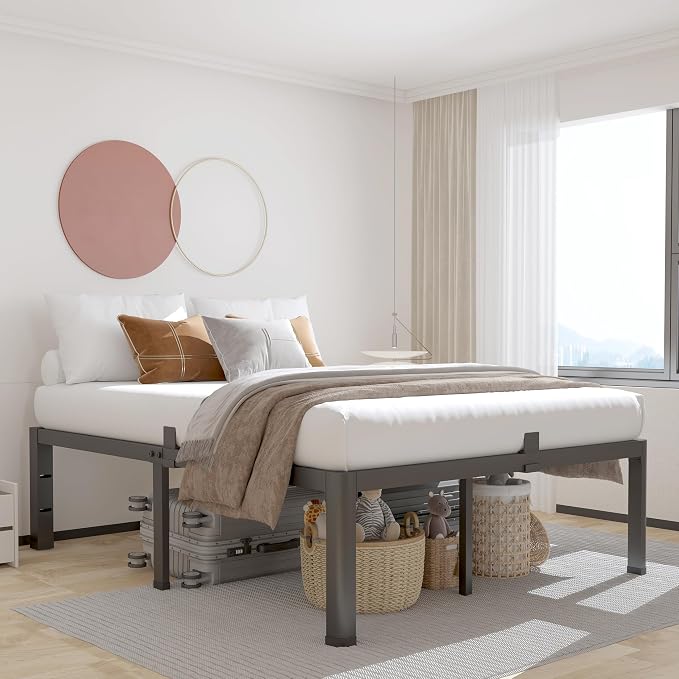 ROIL 12 inch Metal Queen Bed Frame - Image 5