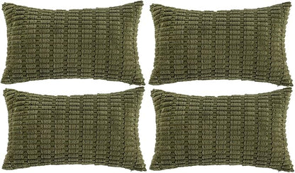 Fancy Homi 4 Packs Decorative Throw Pillow Covers by Fancy+Homi