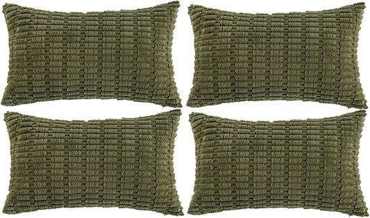 Fancy Homi 4 Packs Decorative Throw Pillow Covers by Fancy+Homi