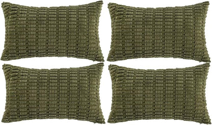 Fancy Homi 4 Packs Decorative Throw Pillow Covers by Fancy+Homi