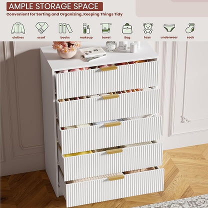 Garvee 5 Drawer Dresser for Bedroom - Image 7