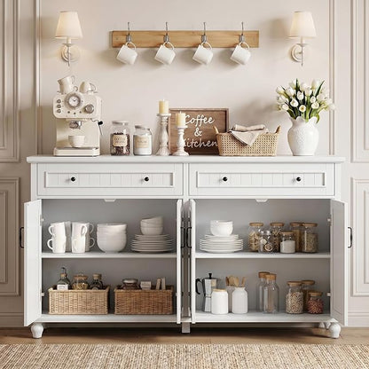 Scurrty Sideboard Buffet Cabinet, Vintage Coffee Bar Cabinets - Image 4