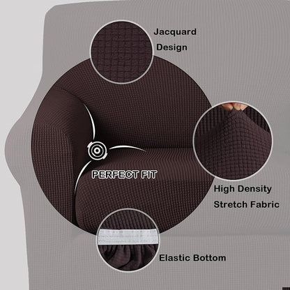 Turquoize 2 Piece Chair Covers Chair Slipcovers - Image 3