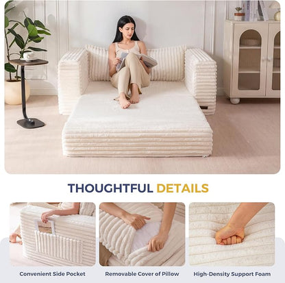 MAXYOYO Convertible Sofa Bed, 2 in 1 Folding Couch Bed - Image 6