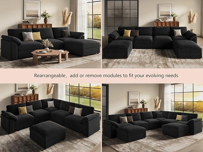 EASE MOOSE Oversized Modular Sectional Sofa, Extra Large U Shape Sectional - Image 7