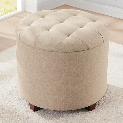 Ornavo Home Round Storage Ottoman by OrnavoHome