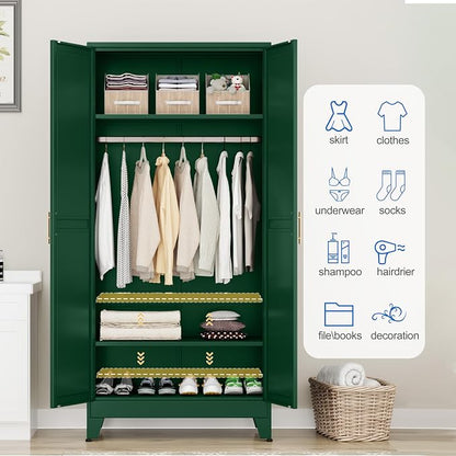 GAIOUS Metal Wardrobe Cabinet - Image 5
