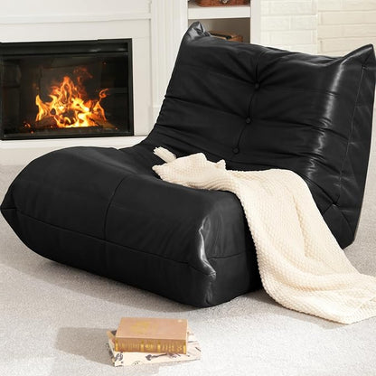 Hobestluk Giant Bean Bag Chair Lazy Floor Sofa, Memory Foam Fireside Sofa by YourHomeDeservesMore