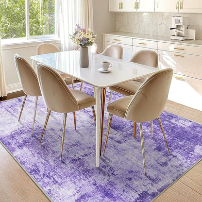 RELEANY Washable Area Rugs 6'x8' Non-Slip Modern Abstract Soft - Image 9