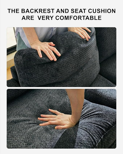 Belffin Chenille Corner Seat for Modular Couch. Sectional Sofa Module. Dark - Image 5