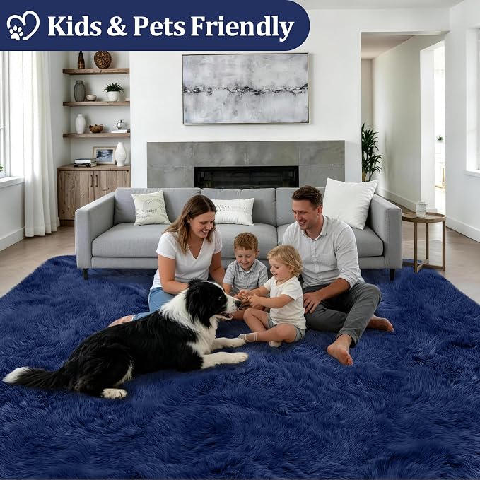 6x9 Area Rugs for Living Room Bedroom: Ultra Soft Fluffy Shag Rug Upgrade - Image 4