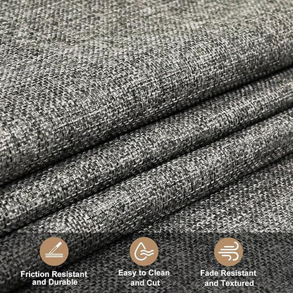 Heavy Linen Fabric 40x57 Inches, 1.2mm Thickness, Plain Solid Color Cloth - Image 3