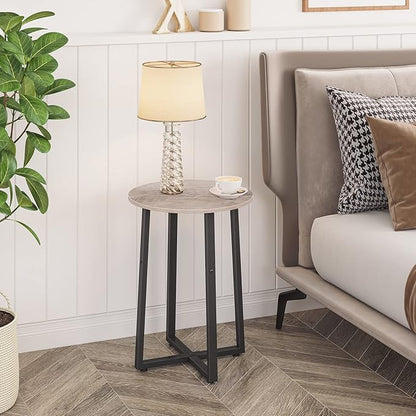 HOOBRO Side Table, Round End Accent Table - Image 5