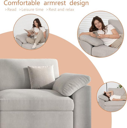 EASE MOOSE Oversized Sectional Modular Sofa, Large L Sectional Couch Wide Deep - Image 8