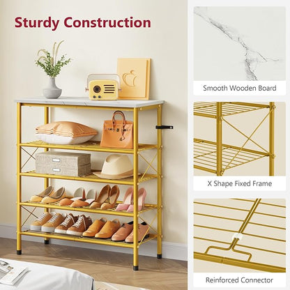 Tajsoon 5 Tier Shoe Rack Organizer - Image 6