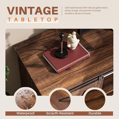 Sweetcrispy Farmhouse TV Stand 65 Inch - Image 4