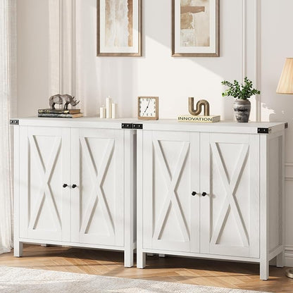 GarveeHome Small Storage Cabinet, Farmhouse Sideboard Buffet Cabinet by GarveeHome