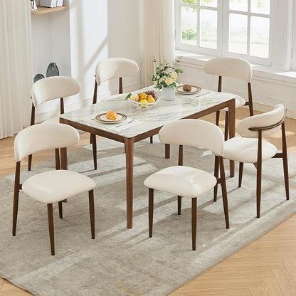 UVV Dining Chairs Set of 2, Metal Kitchen Chairs - Image 5