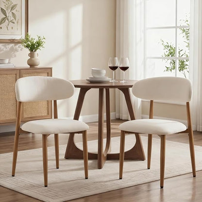 UVV Dining Chairs Set of 8, Metal Kitchen Chairs - Image 4