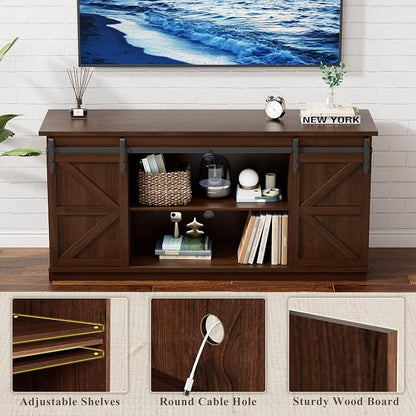 YESHOMY TV Stand for Televisions up to 65 Inches, - Image 7