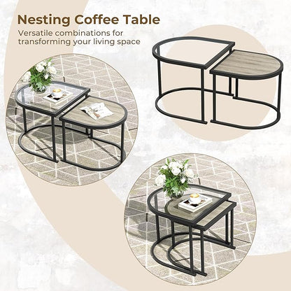 Grand patio 6-Piece Outdoor Furniture Set, 6 Seats Wicker Sofa Conversation Set - Image 3