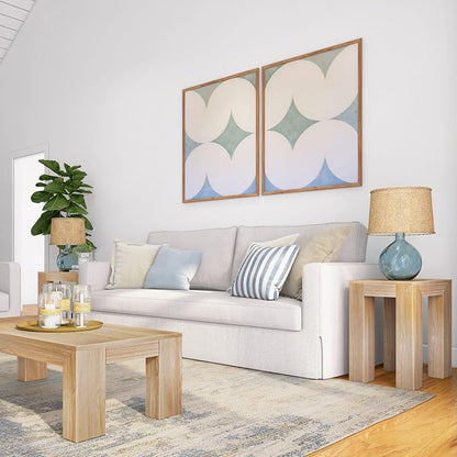 Plank+Beam Modern Rectangular Side Table, Slim Side Table - Image 6