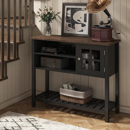 ChooChoo Farmhouse Coffee Bar Cabinet, Buffet Cabinet - Image 4