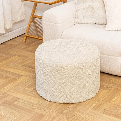 Plush Multi-Functional Ottoman Pouf – Ergonomic Ottoman Foot Rest - Image 2
