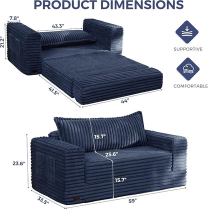 MAXYOYO Convertible Sofa Bed, 2 in 1 Folding Couch Bed - Image 2
