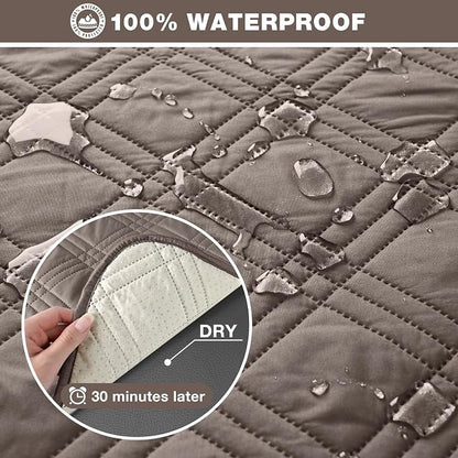 TAOCOCO 100% Waterproof Recliner Sofa Cover, Non Slip Split Couch Covers - Image 3